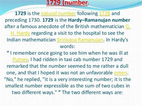 Ramanujan number