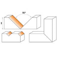 V-groove Miter Signmaking CNC Router Bits - www.cnc-tool.com