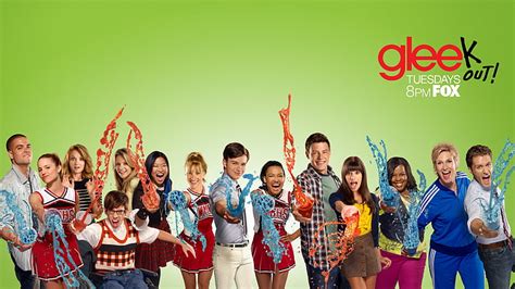 HD wallpaper: Glee TV Cast, smiling, crowd, group of people, large ...