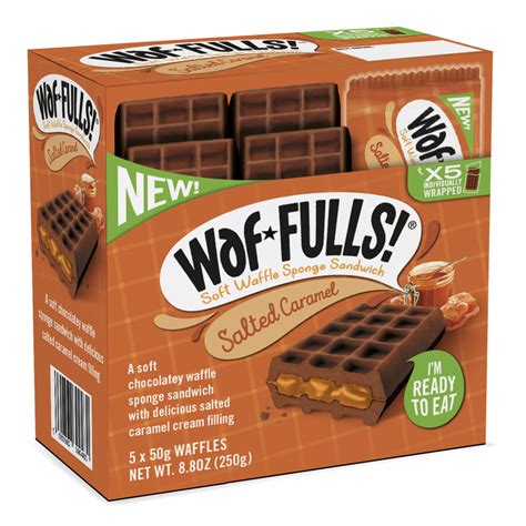 Waf*Fulls Chocolate Sandwich with Salted Caramel filling 5 Count 8.8 Oz - Walmart.com - Walmart.com