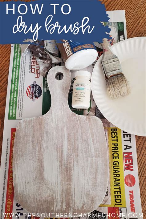 How To Dry Brush - The Southern Charmed Home in 2020 | Dry brush painting, Dry brushing, Stencil ...