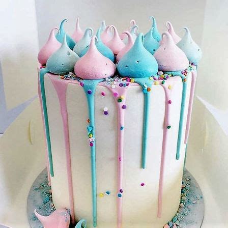 Baby Gender Reveal Drip Cake | Cake & Bake Kiwi