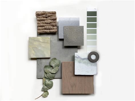 A Sophisticated Earthy Material Palette with Soft, Natural Colours Raw ...