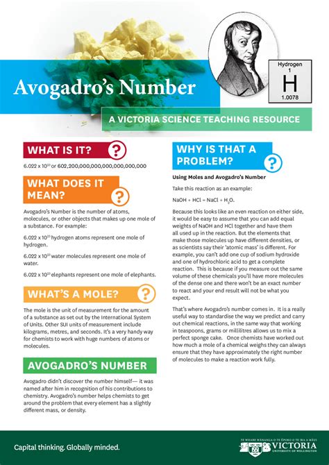 Avogadro's Number | Lecture notes Chemistry | Docsity