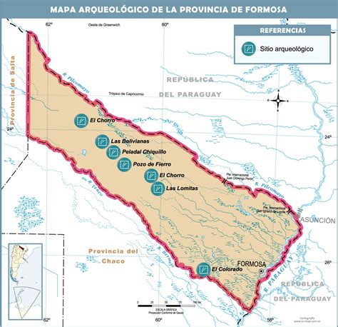 Archaeological map of the Province of Formosa | Gifex