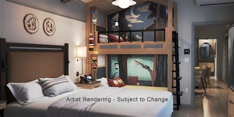 CONCEPT ART: First Look at Bedrooms of New DVC Cabins at Disney's Fort Wilderness Resort ...