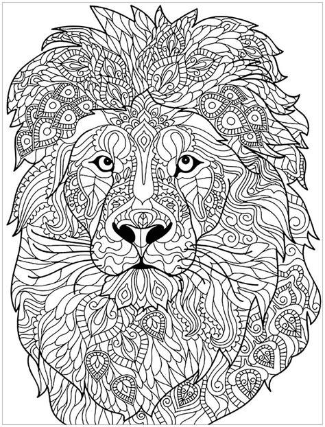 Lion complex patterns - Lion head with very complex patterns. From the gallery : Lions. Just C ...