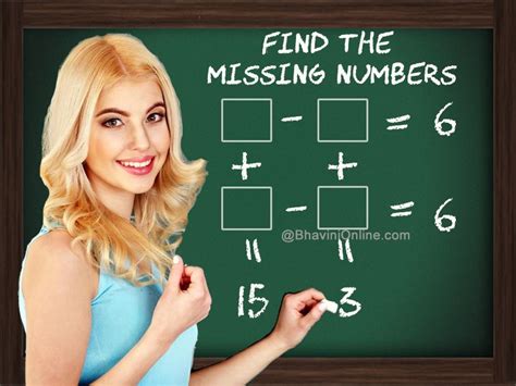 find the missing number 6 6 3 15 Riddles With Answers Clever, Math Riddles, Missing Numbers ...