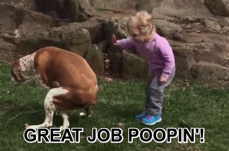 This little girl had some hilarious words of encouragement for her dog