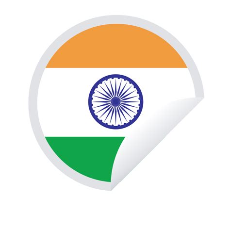 Indian national flag sticker - Openclipart