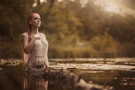 Fondos de pantalla : luz de sol, mujer, pelirrojo, modelo, Mirando a ...