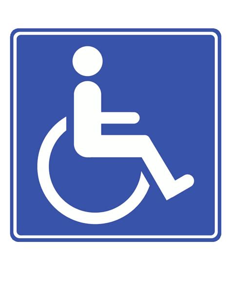 Disabled handicap symbol PNG