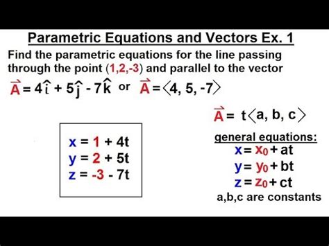 Parametric Equation Of A Line Through 2 Points In 3d - Tessshebaylo