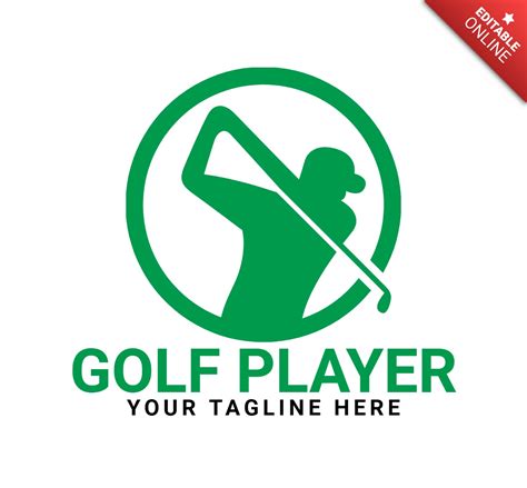 Golf Player Club Logo Design Template | Free Design Template