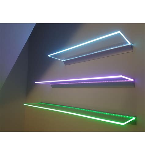 LED Glass Shelves - are a great focal point anywhere you put those