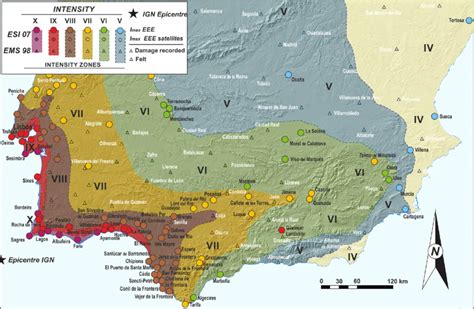 Hybrid EMS-ESI Intensity Map of the AD 1755 Lisbon Earthquake-Tsunami... | Download Scientific ...