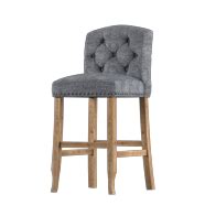 Devon & Claire Kelly Beige Tufted Upholstered Barstool - Walmart.com