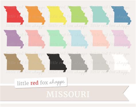 Missouri Clipart, US State Clip Art, USA Clipart, State Clipart, America Clipart, Icon Cute ...