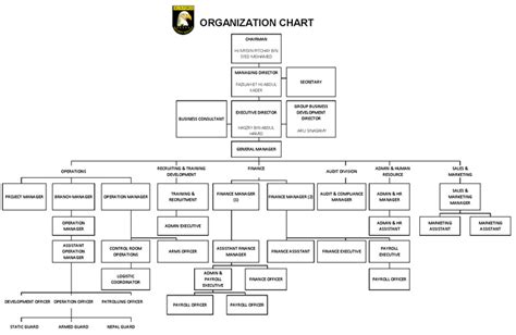 Delta Force Organizational Chart