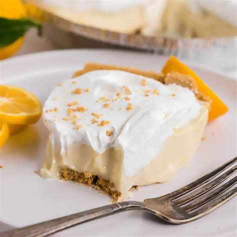 No Bake Lemon Icebox Pie - Bowl Me Over