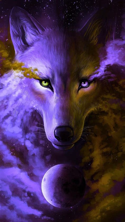 Purple Wolf Wallpapers - Wallpaper Cave