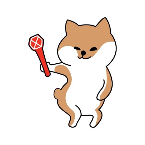 cute shiba inu sticker 14040983 Vector Art at Vecteezy