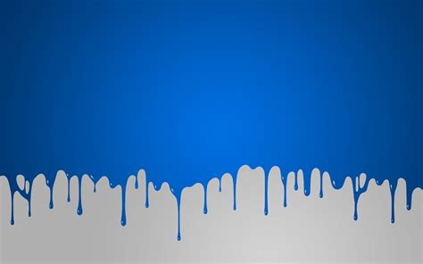 Blue paint drip wallpaper, digital art, solid color HD wallpaper ...