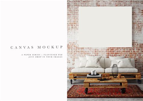 Canvas Frame Mockup #184, Landscape Canvas Photo Frame, Styled Frame ...