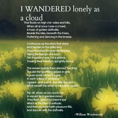 I Wandered Lonely as a Cloud - JasminatMoses