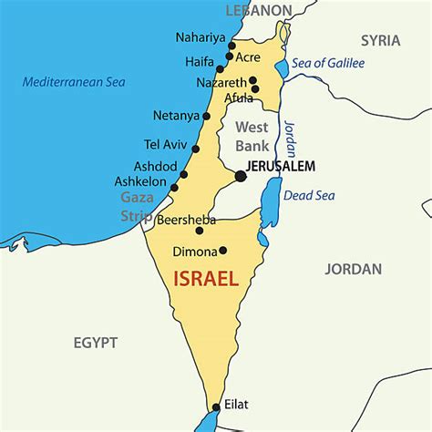 Biblical Israel Map Outline
