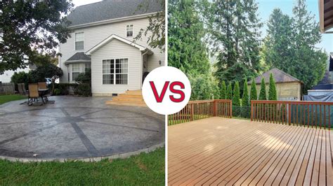 The pros and cons of concrete patios and wood decks | Cesar's Concrete