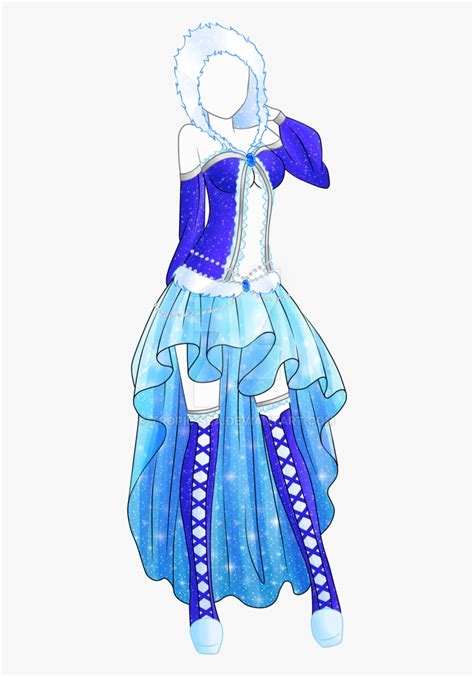 Anime Winter Outfits Drawing, HD Png Download , Transparent Png Image ...