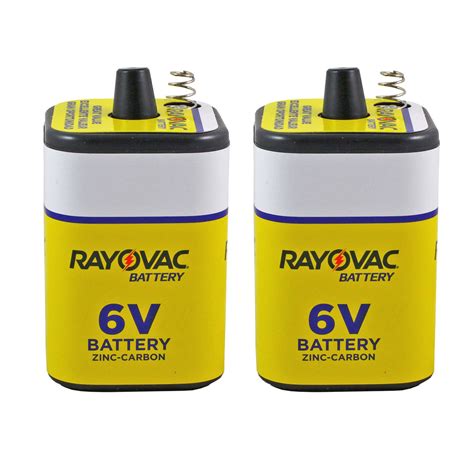 Rayovac 6 Volt Heavy Duty Lantern Battery - 2 Pack | Battery Mart
