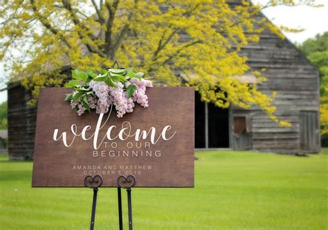 Wood Welcome Sign Welcome Sign Wedding Welcome Sign W - vrogue.co