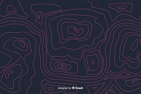 Free Vector | Topographic purple lines background