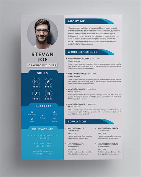 20 Best Free Resume Templates | | Graphic Design Junction