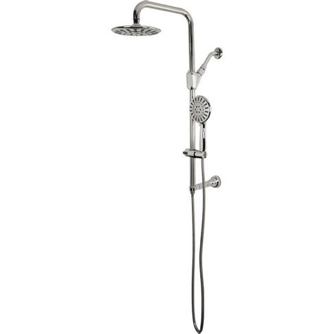 Jacuzzi Primo Chrome 6-Spray Rain Dual Shower Head 2.5-GPM (9.5-LPM) in the Shower Heads ...