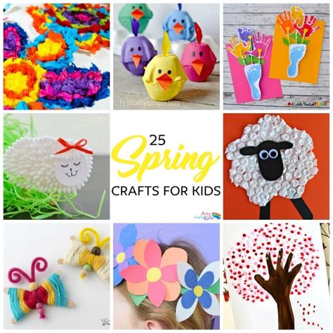 Easy Spring Crafts for Kids - Springtime Crafty Fun!