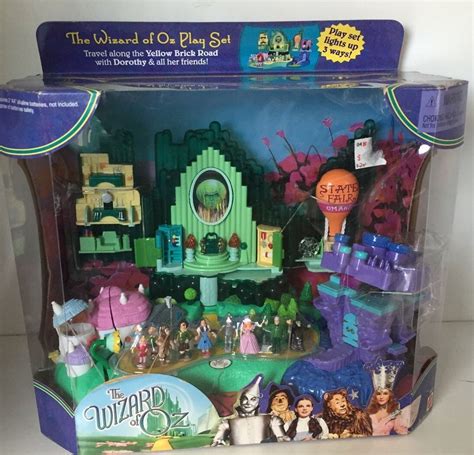 Vintage Polly Pocket WIZARD Of OZ Emerald City Playset NEW Lights Figures Witch | Wizard of oz ...