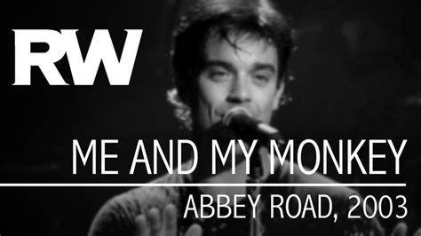 Robbie Williams | Me And My Monkey | Live at Abbey Road 2003 | Robbie williams, Robbie, Williams