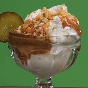 How to Make Pickle Ice Cream | Pickle ice cream recipe, Sorbet recipes, Homemade pickles