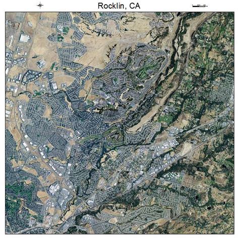 Aerial Photography Map of Rocklin, CA California