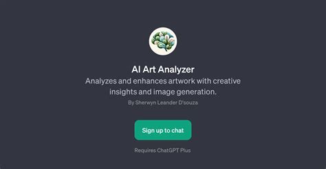 AI Art Analyzer - Artwork analysis - TAAFT