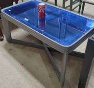 Art Deco Coffee Table With Blue Mirrored Top - Dixon's Auction at Crumpton