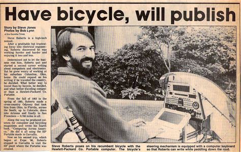 Have bicycle, will publish - Corvallis Gazette-Times - Nomadic Research ...