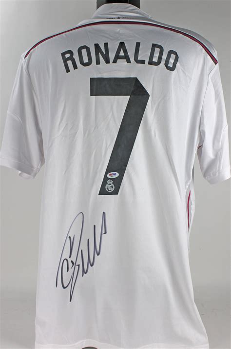 Lot Detail - Cristiano Ronaldo Signed Real Madrid Soccer Jersey (PSA/DNA)