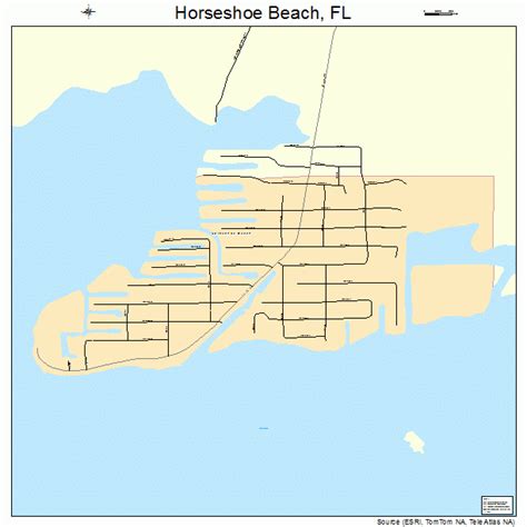 Horseshoe Beach Florida Street Map 1232650