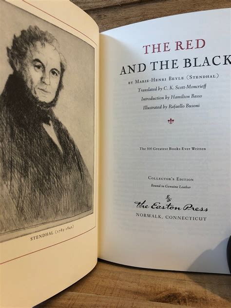 The Red and the Black by Stendhal: The Easton Press | Etsy