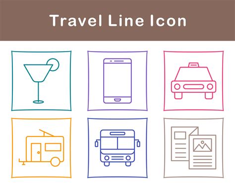 Travel Vector Icon Set 21504806 Vector Art at Vecteezy