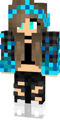 Cool blue pvp girl | Minecraft girl skins, Minecraft skins female ...